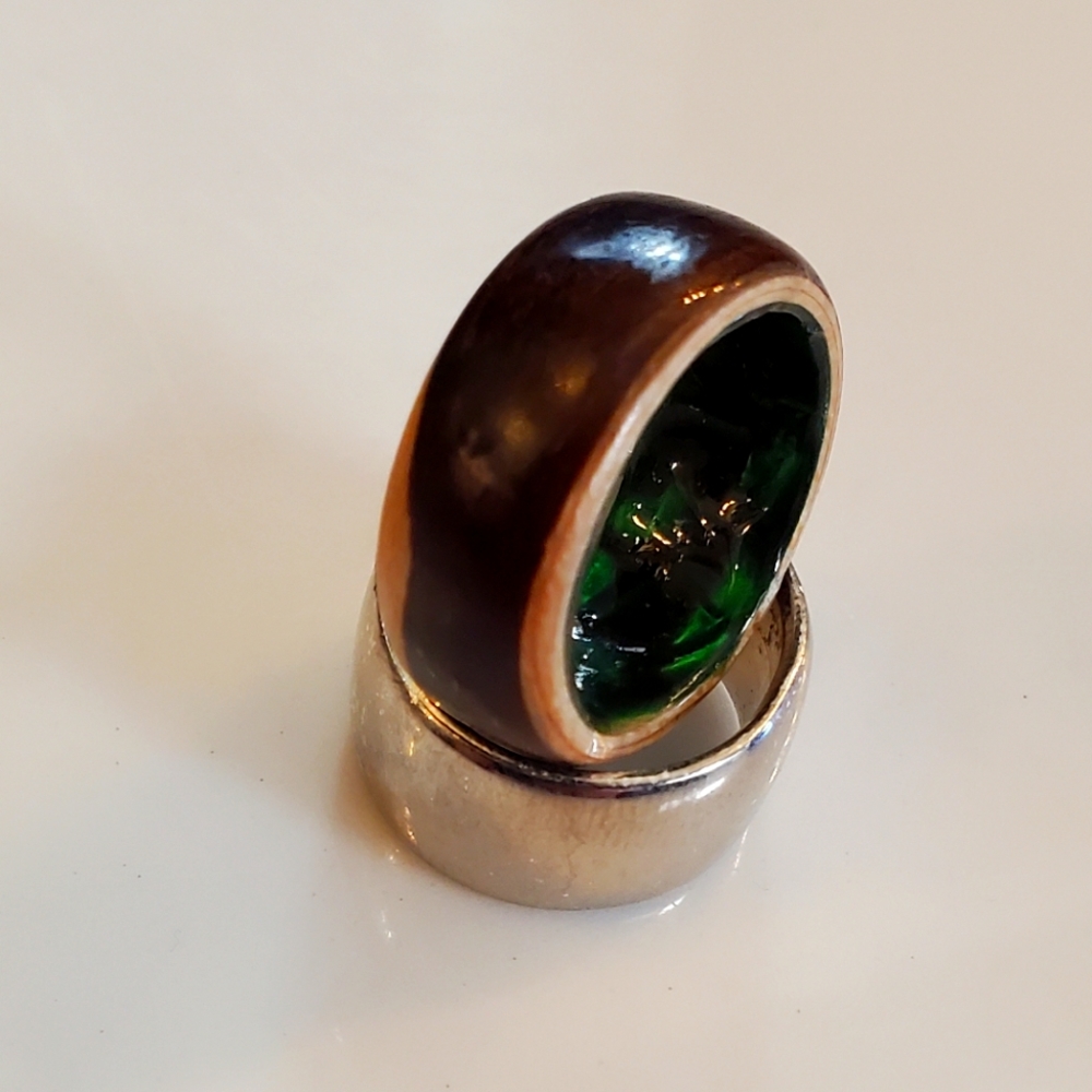 Custom wood ring size 7 1/2